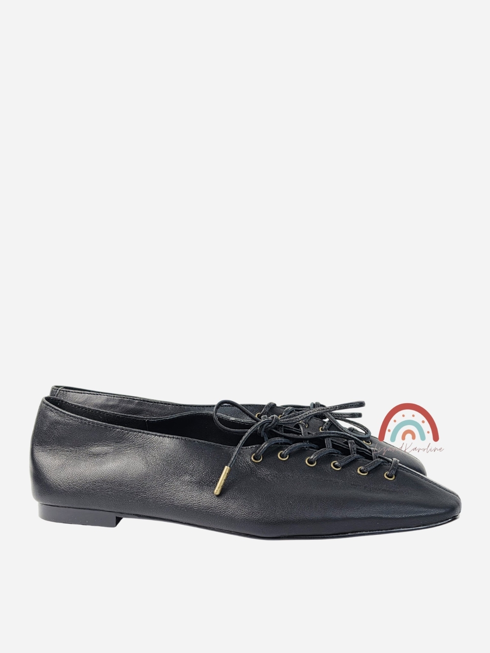 New! Madewell The Mylie Lace-Up Glove Flat in Leather 11 - Picture 5 of 15